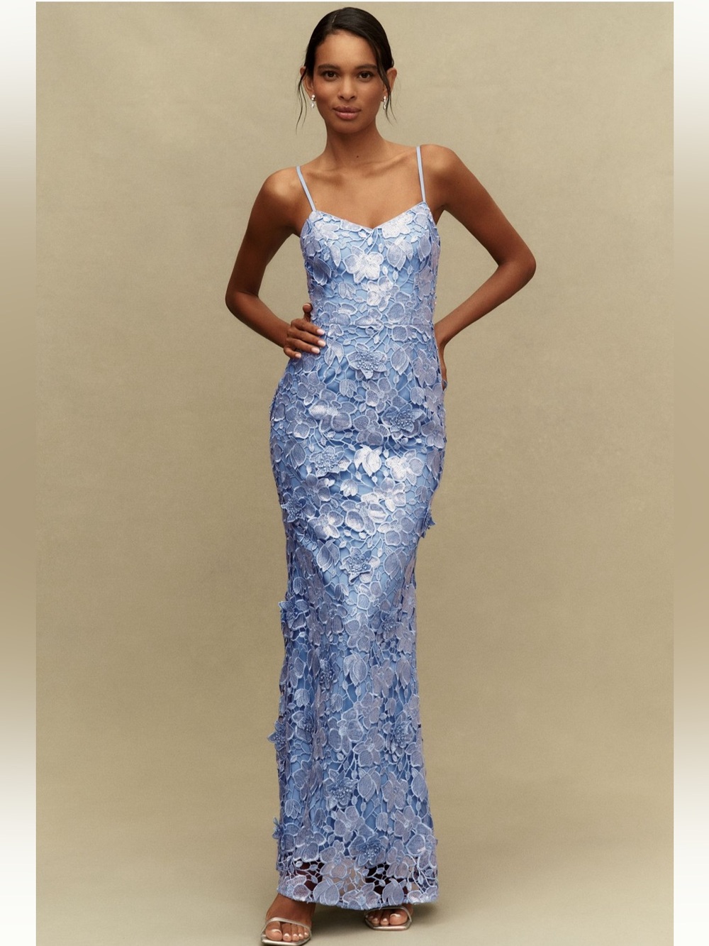 Dress The Population Giovanna Gown in Sky Blue